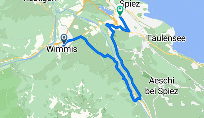 Route im Schneckentempo in Spiez