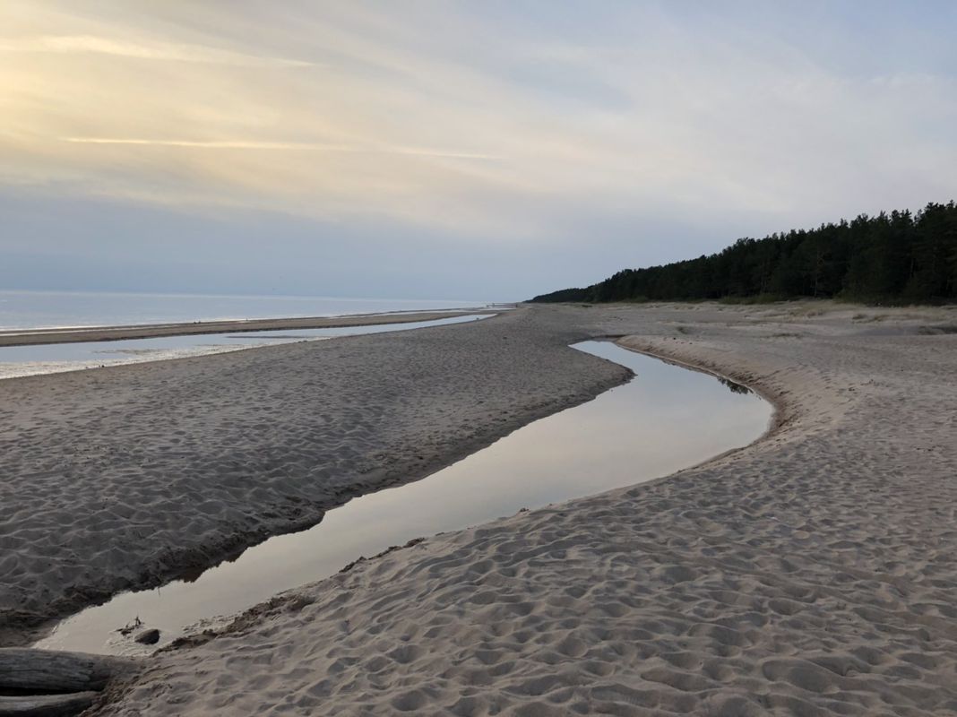 Snail-like route in  Baltic sea