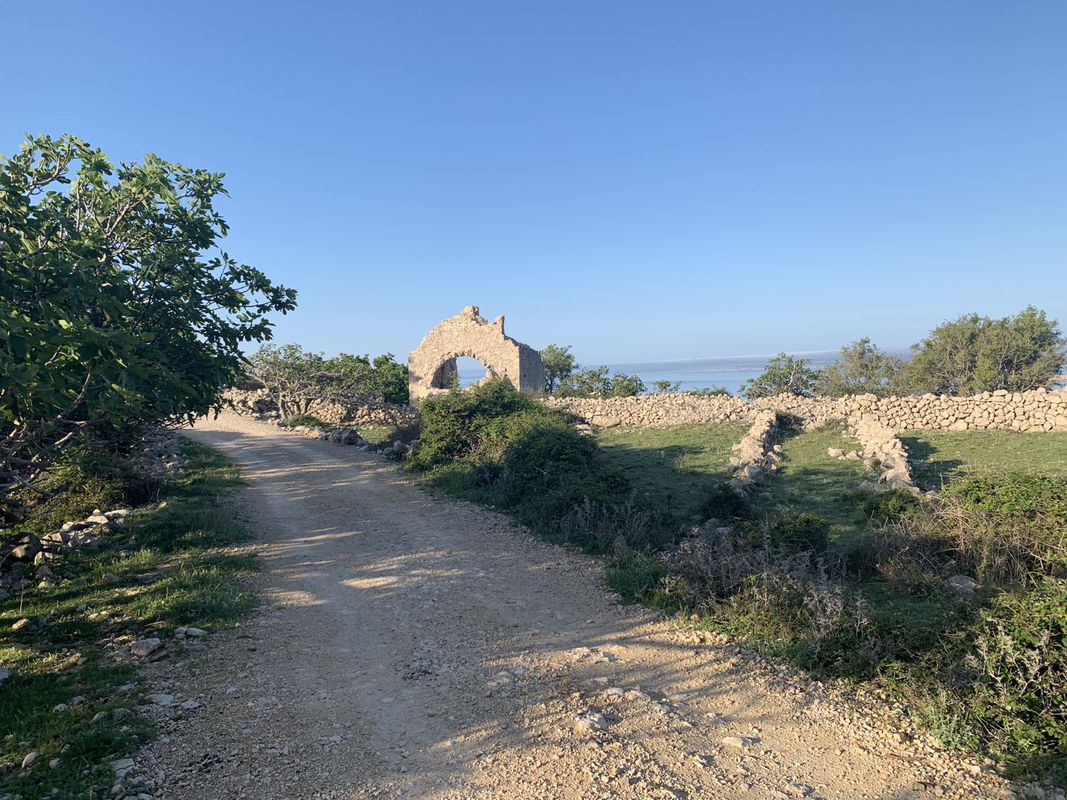 Snail-like route in Punat