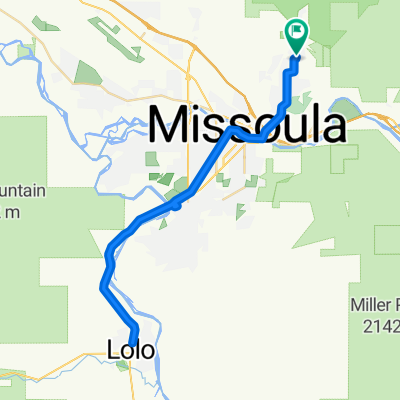 Snail-like route in Missoula
