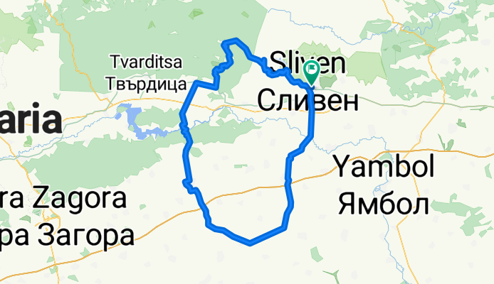 Сливен - Кермен - Златари - Радево - Нова Загора - Баня - Шивачево - Градско - Бяла - Сливен