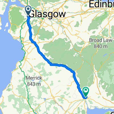 JOGLE Day 5 Wed 2nd June Bridge of Weir to Dumfries