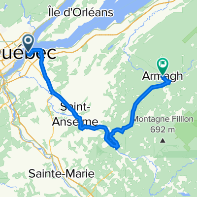 Lévis-Armagh Piste cyclable 95