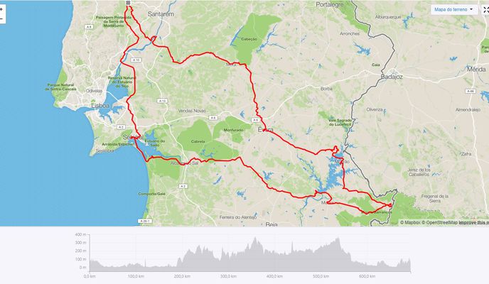 Photo 1 of the Bikemap route "Rio Maior - Barrancos - Rio Maior/DIA7"