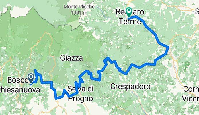 Valdiporro-Recoaro Therme 54km 1210Hm