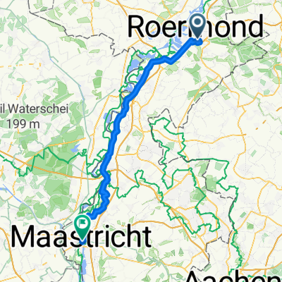 Roermond Maastricht via Maasbracht