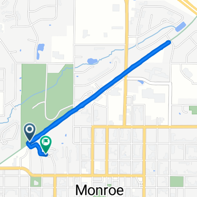 Snail-like route in Monroe