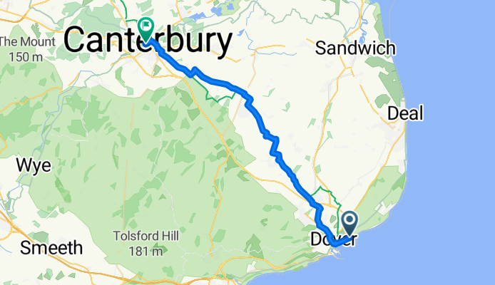 Dover to Canterbury - Day 1