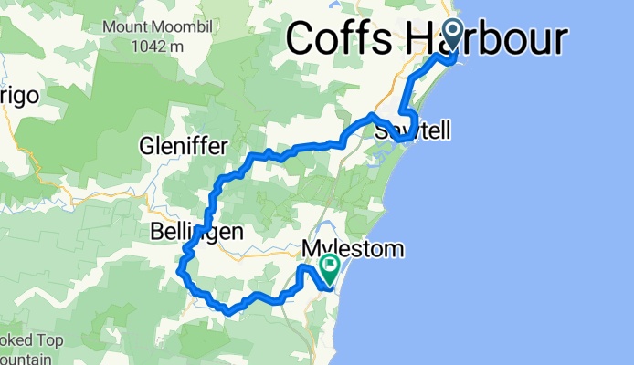 Coffs - Urunga via Bellingen