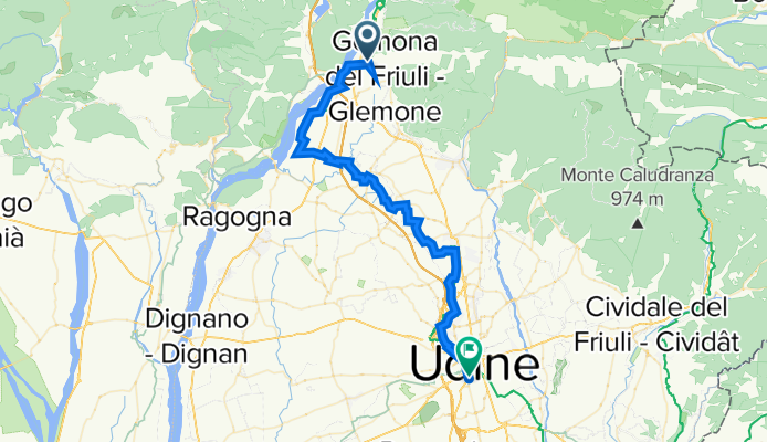 Etappe 8 Gemona nach Udine