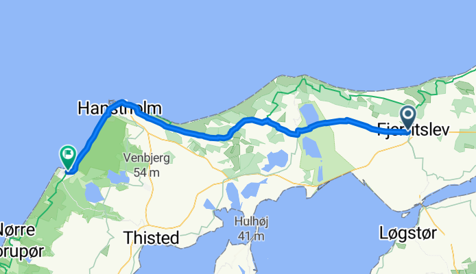 Route 4 Fjerritslev to Klitmøller