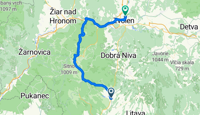 Krupina - Banská Štiavnica - Trnavá Hora - ZV