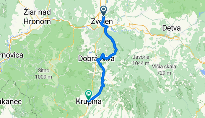 ZV - Kráľová - Dobrá Niva - Krupina