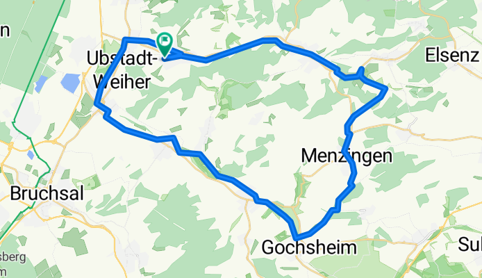 Ubstadt Weiher, 3 Bäche Tour