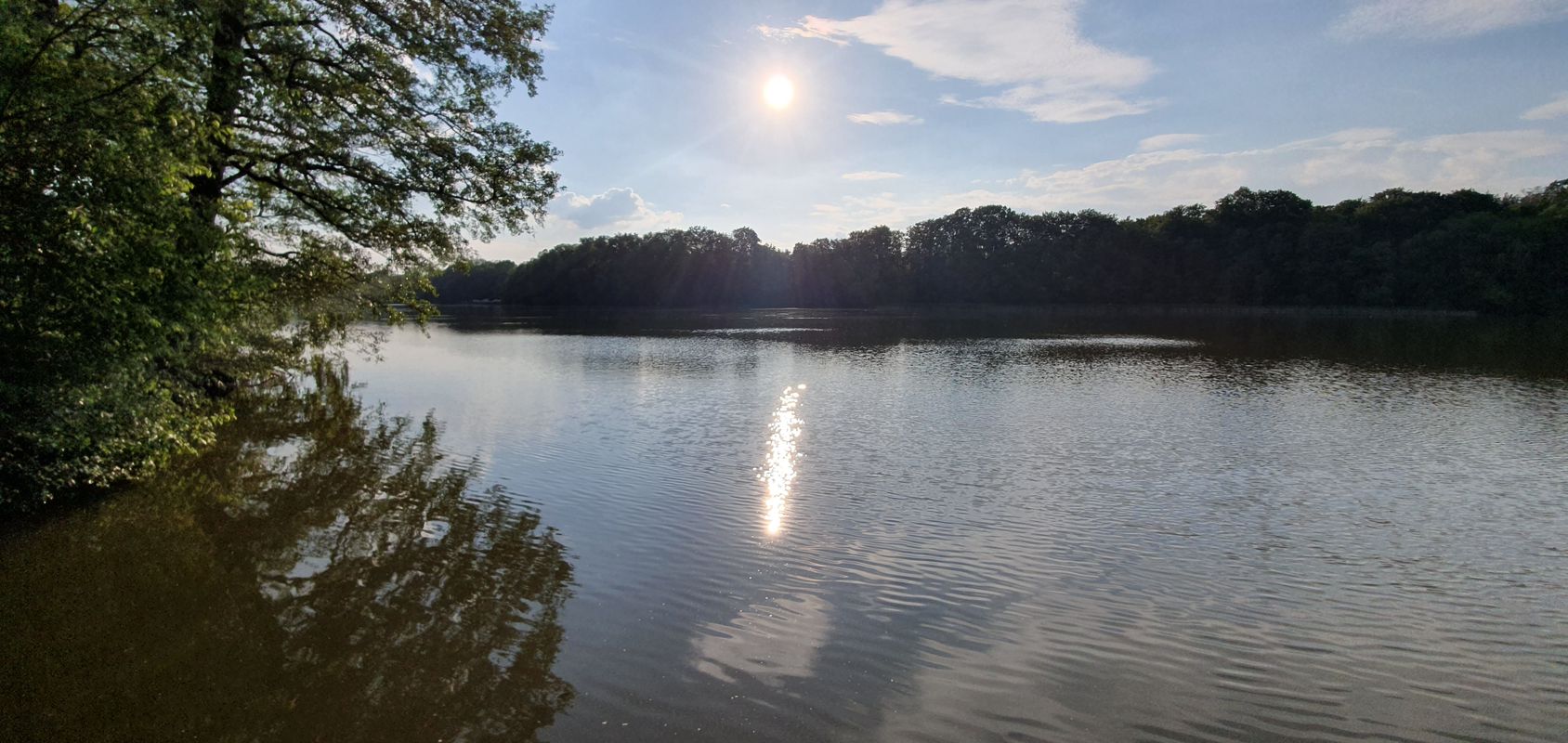 Rangsdorfer See mit Essen und Biergarten
