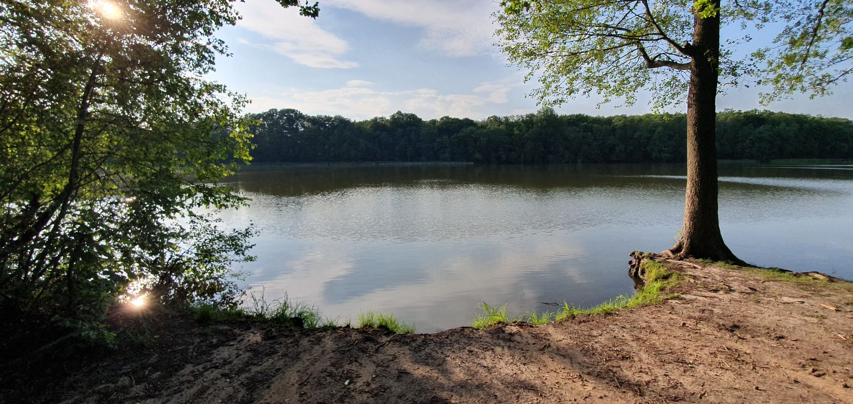 Rangsdorfer See mit Essen und Biergarten