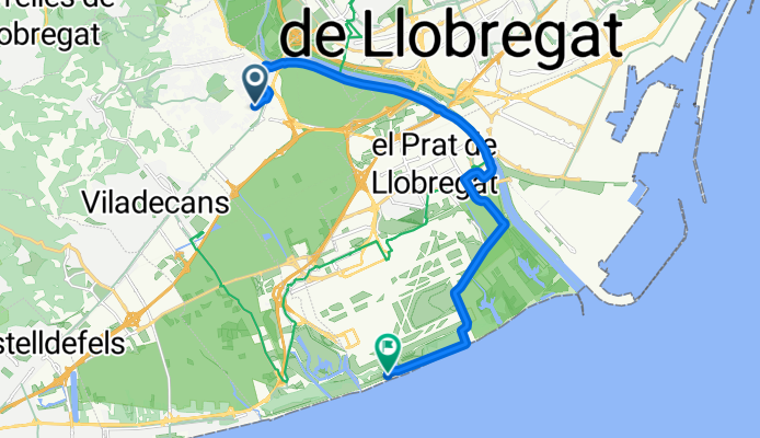 St. Boi- El Prat, Por Rio Llobregat