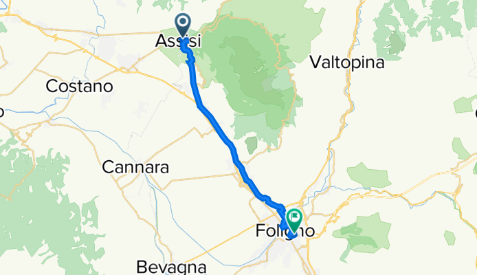 12 / lun / A / Assisi - Foligno / 18 km