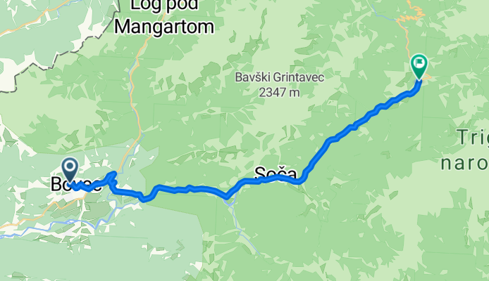 2a. Etappe Bovec - Trenta per Bus