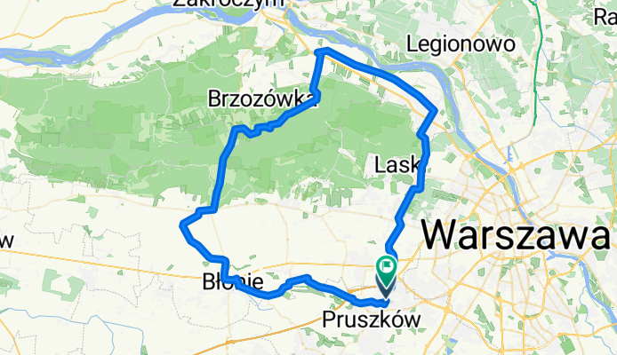 Piastów - Błonie - Leszno - Czosnów - Łomianki - Piastów