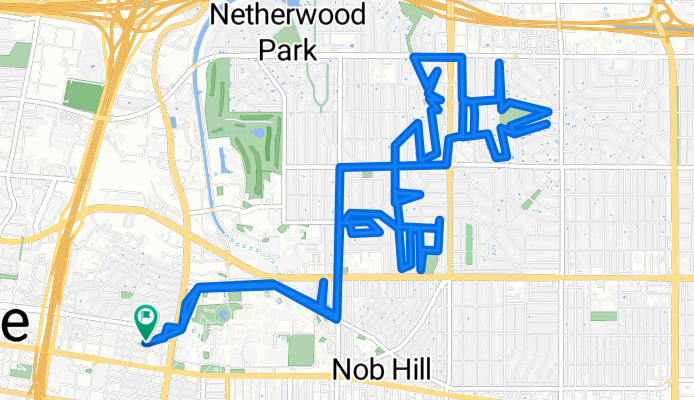 Relaxed route in Albuquerque