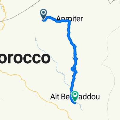 1e deel fietsroute Marokko