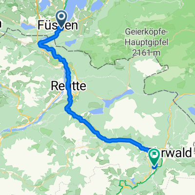 VIA CLAUDIA:3. Etappe Schwangau-Lermoos