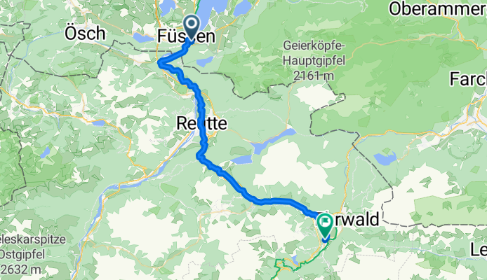 VIA CLAUDIA:3. Etappe Schwangau-Lermoos