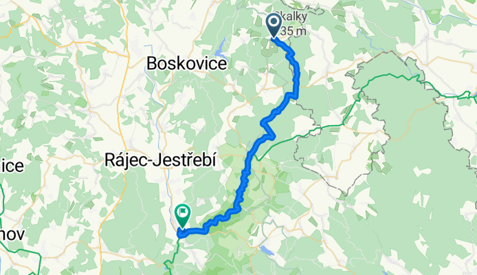 Benešov, Skelná huť, Blansko