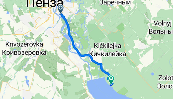 До плотины и назад