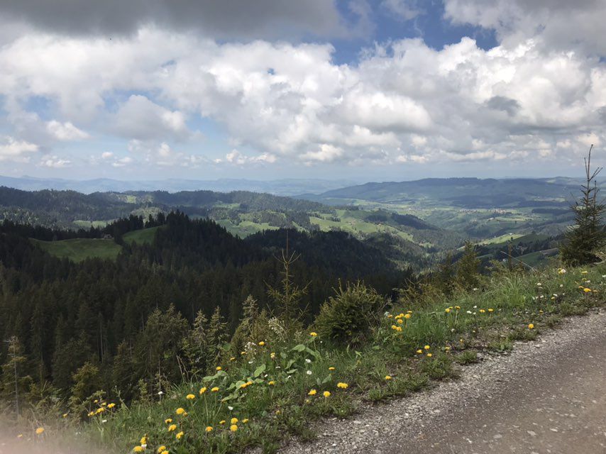 Route im Schneckentempo in Sigriswil