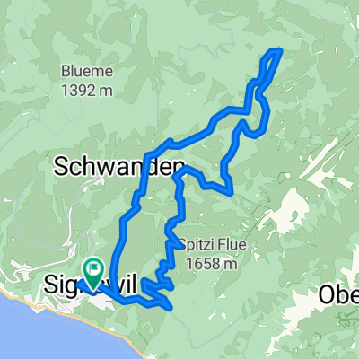 Route im Schneckentempo in Sigriswil