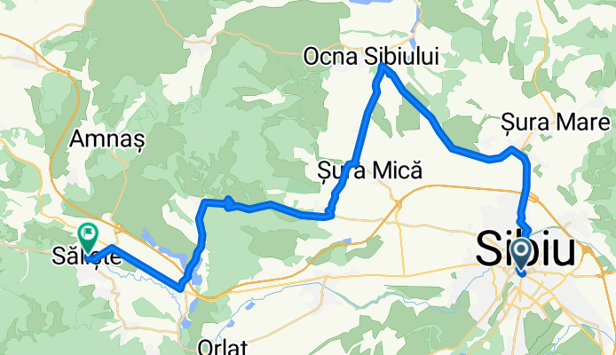 Sibiu - Saliste Badetour Rusciori (40km)