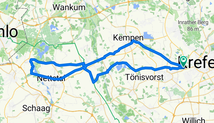 Krefeld, Grefrath, Kaldenkirchen, Grefrath, St. Tönis, Krefeld