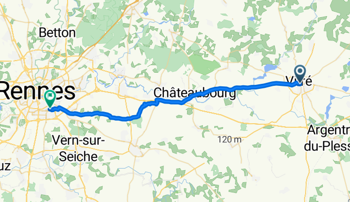 Vitré - Rennes (Google)