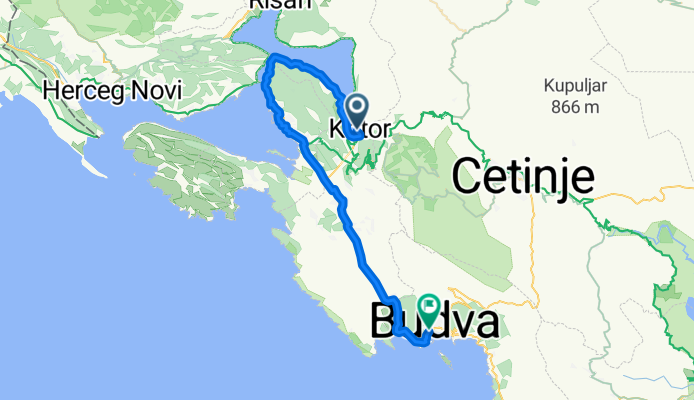 kotor - Budva lang