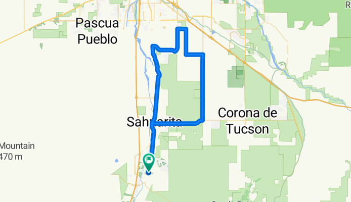 Madera Highlands to South Tucson loop via Wilmont