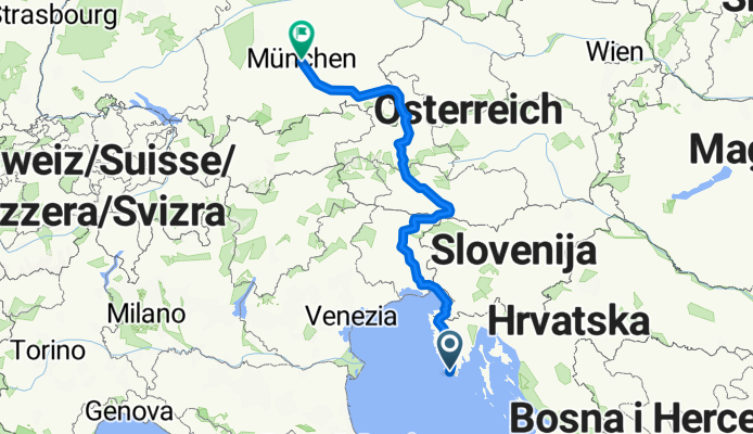 Pula to Munich