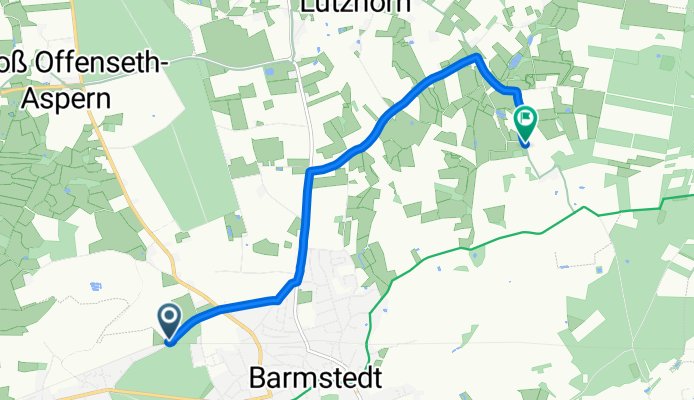 Route im Schneckentempo in Lutzhorn