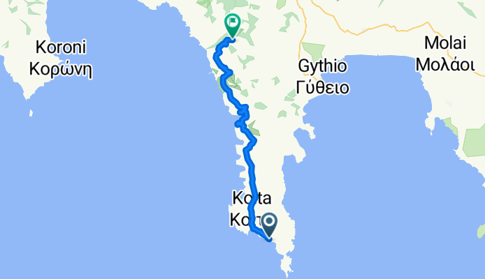 Kaparissos til Milia