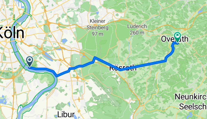 Köln-Overath-Agger entlang