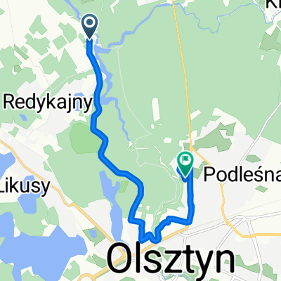Relaxed route in Olsztyn