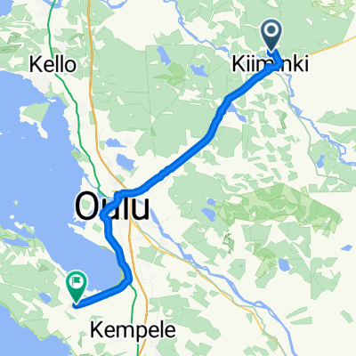 kiiminki-oulunsalo työmatka