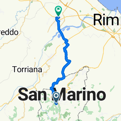 Route im Schneckentempo in Santarcangelo di Romagna