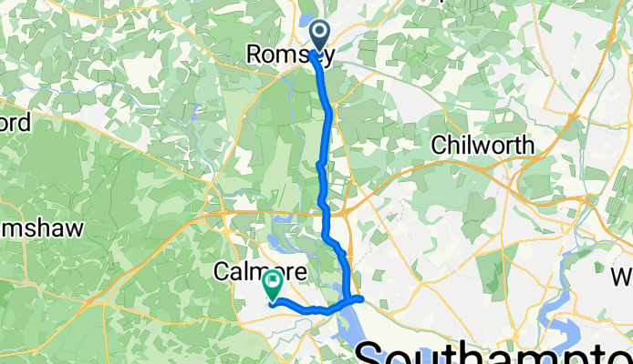Romsey to Totton Via Redbridge