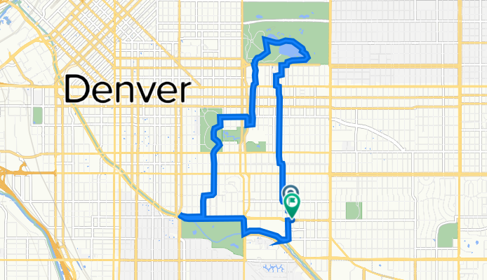 Moderate route in Denver City Park