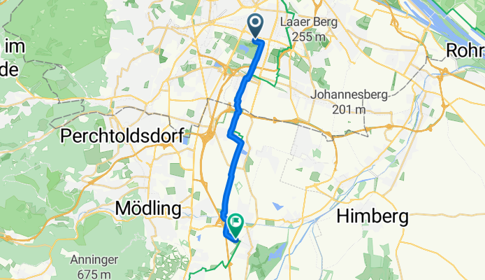 Gerade Fahrt in Laxenburg