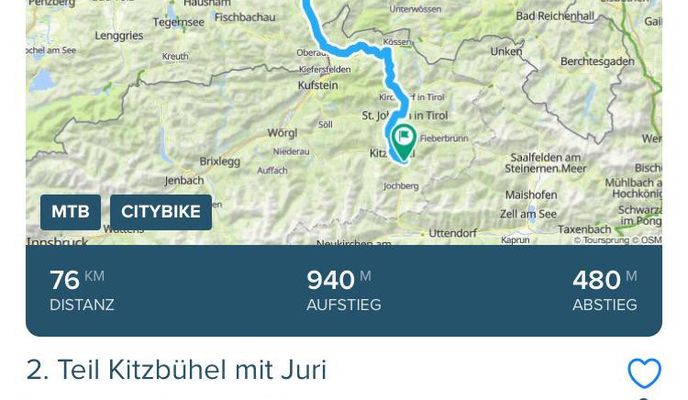 Foto 2 der Bikemap-Route "Einfache Fahrt in Kirchdorf in Tiriolmc"