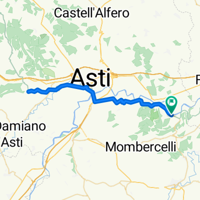um Asti hin und zurück 50 km 270 hm