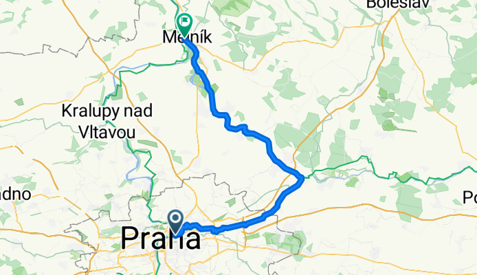 Praha (Karlin) - Melnik via Labe